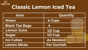 Classic Lemon Iced Tea
