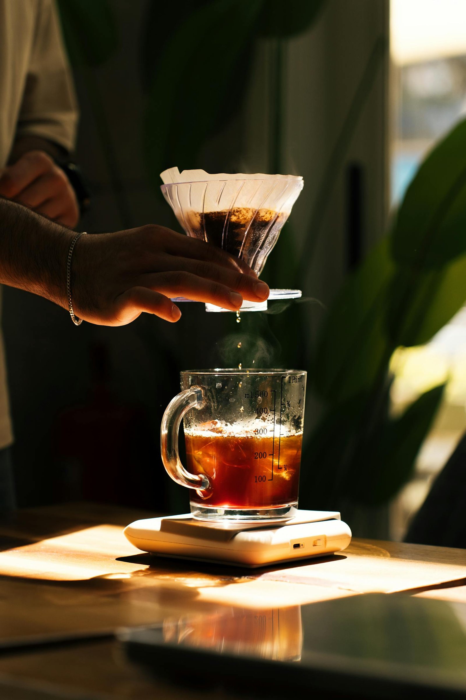 A Glass and a Coffee Dripper