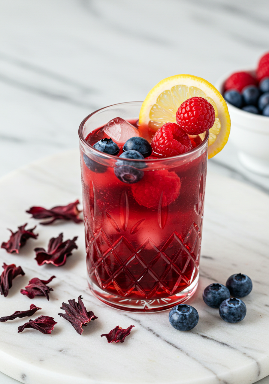 Berry Hibiscus Iced Tea