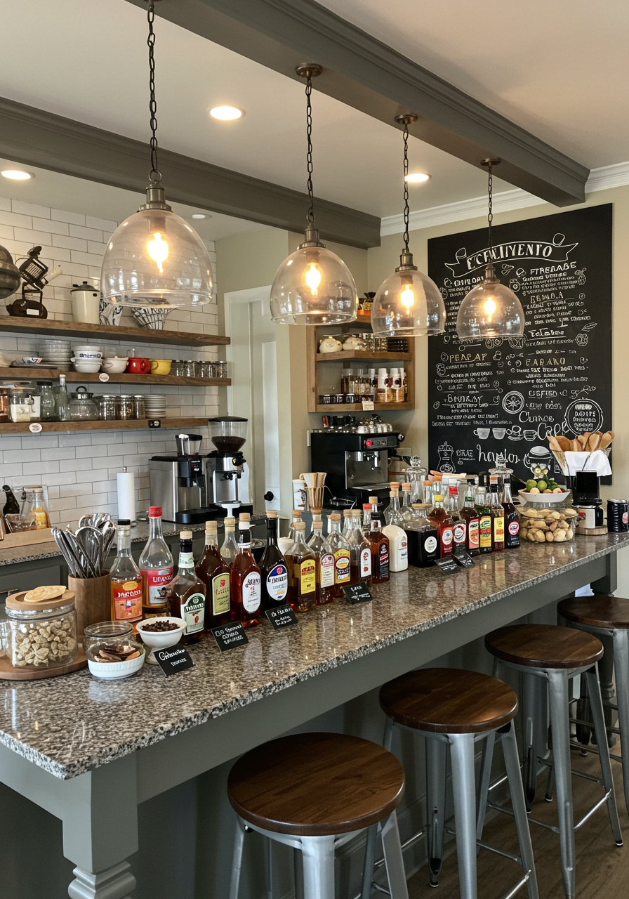 Coffee Corner for Entertaining