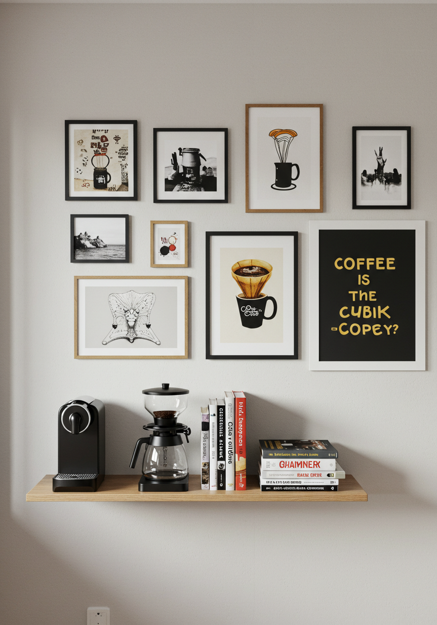 Coffee and Artwork Display