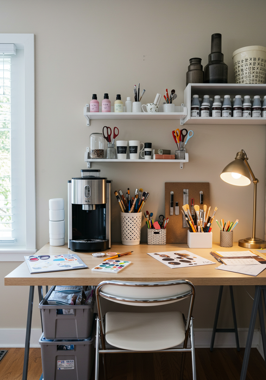 Coffee and Crafting Space