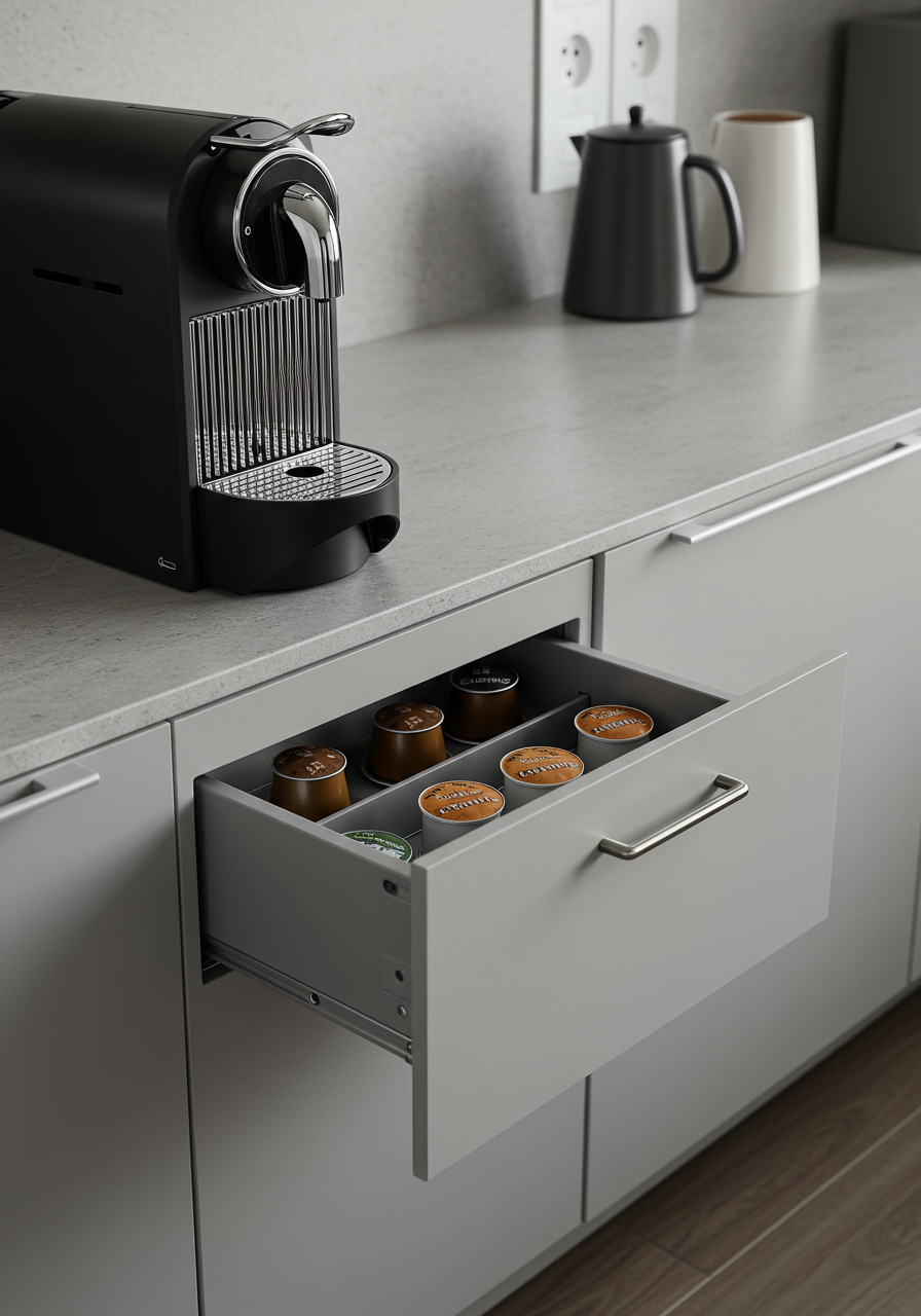 Contemporary Coffee Pod Station