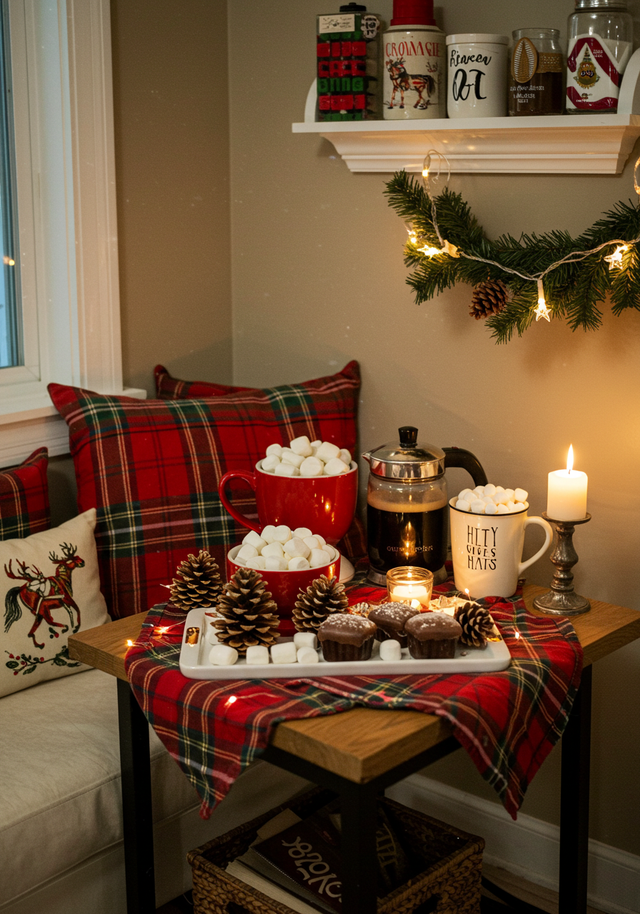 Cozy Winter Coffee Setup