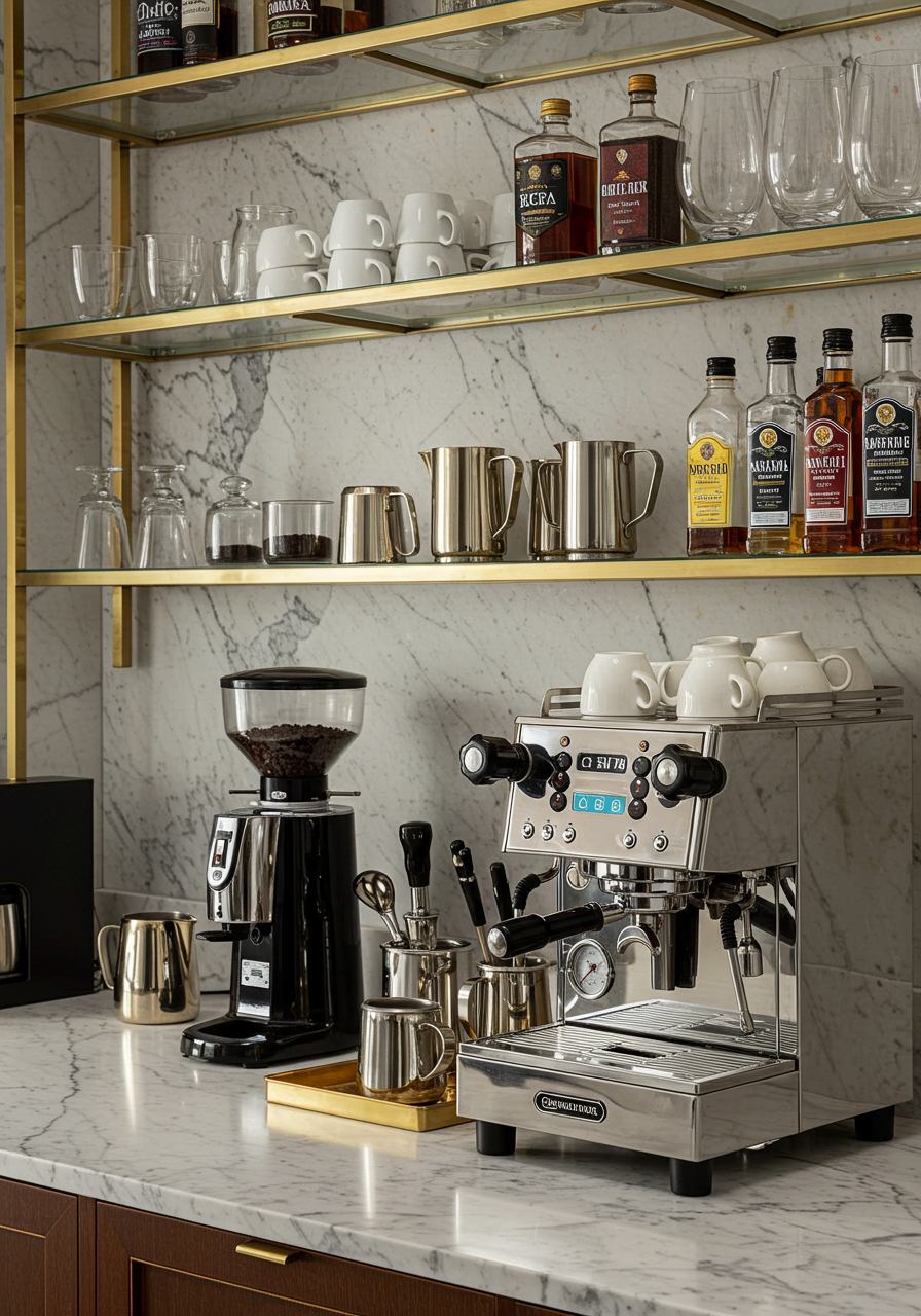 Elegant Barista Coffee Bar
