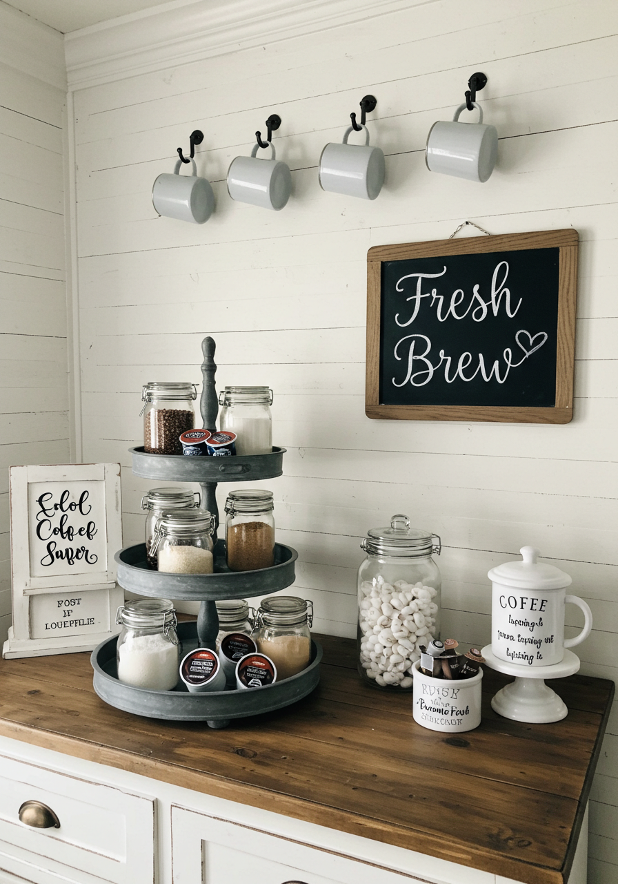 Farmhouse Coffee Station
