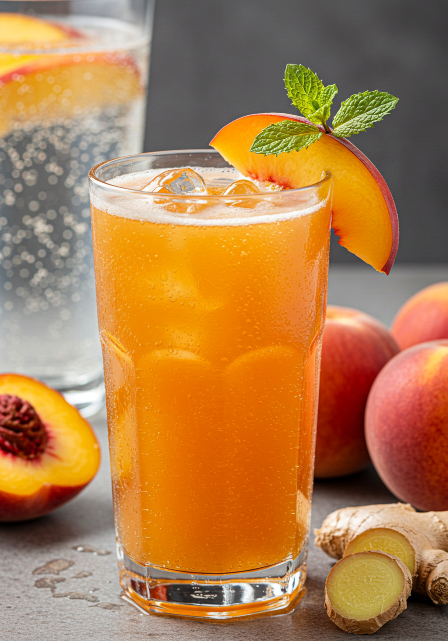 Ginger Peach Sparkler