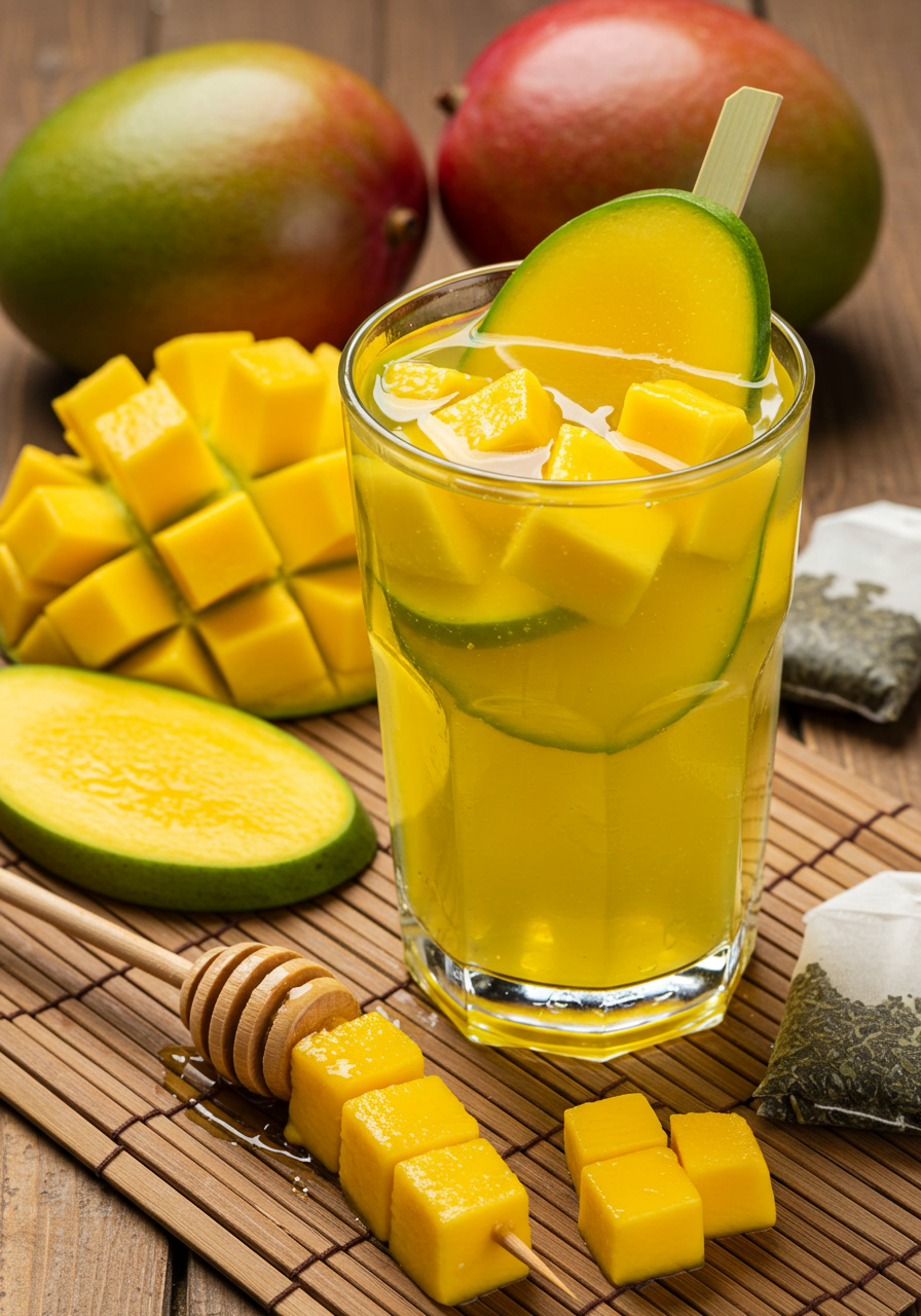 Mango Green Iced Tea