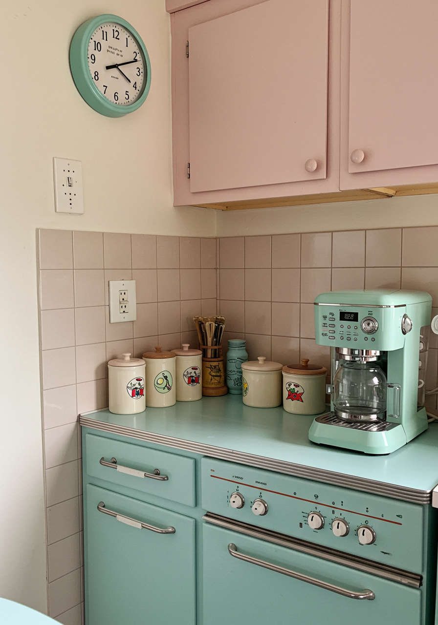 Retro Kitchen Coffee Spot