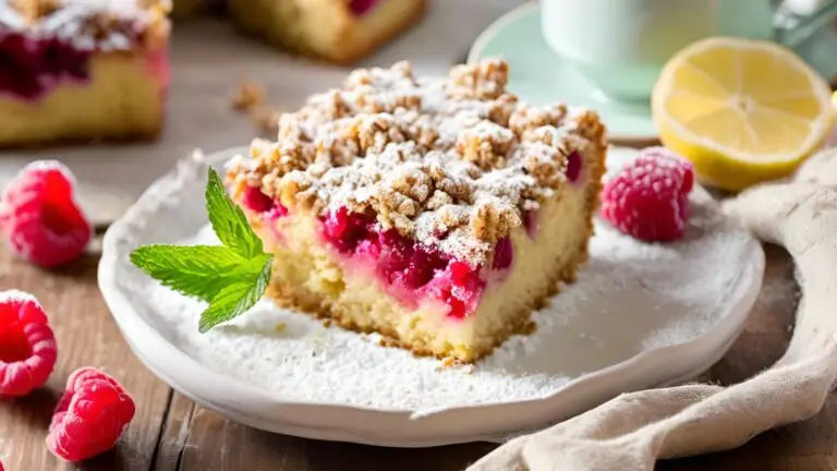 Zesty Lemon-Raspberry Coffee Cake