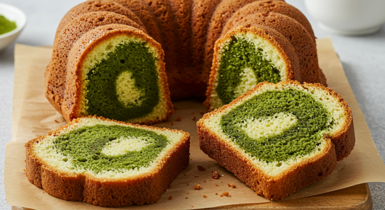 Matcha Marble Pound Cake