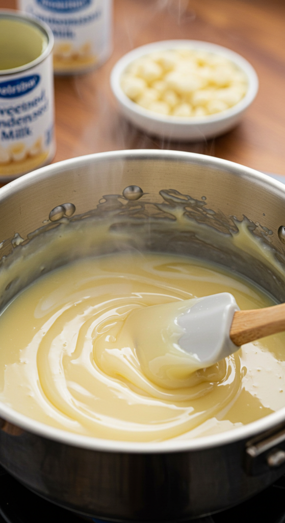 Melt the White Chocolate Mixture