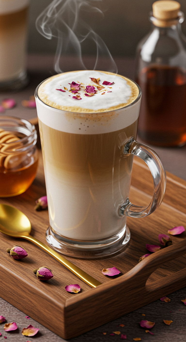 Rose Vanilla Latte