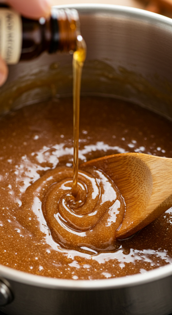 Stir in Vanilla and Cool