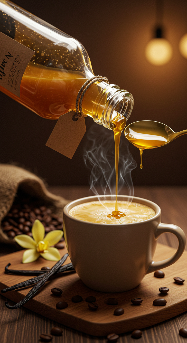 Homemade Vanilla Coffee Syrup