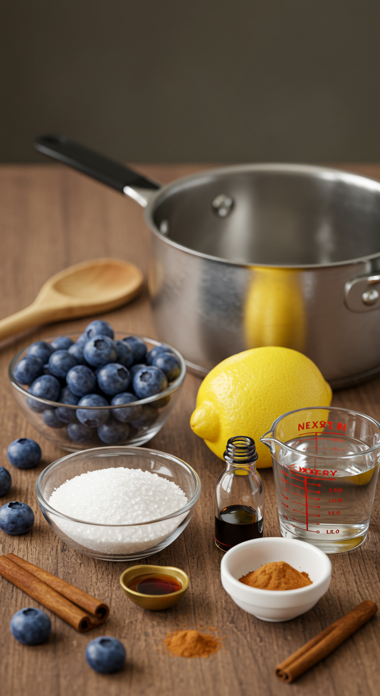 Blueberry Coffee Syrup Ingredients