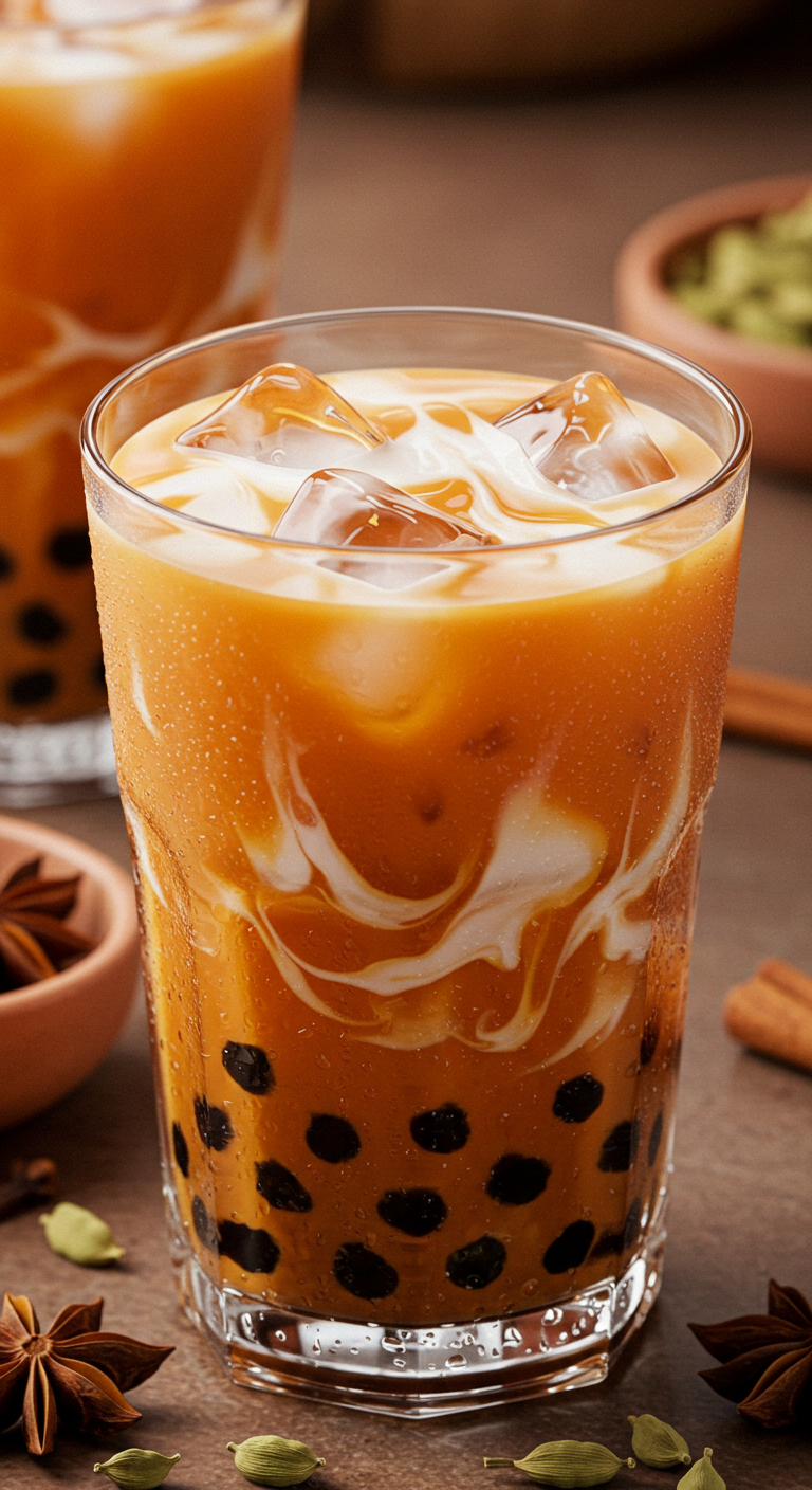 Coconut Thai Tea Boba