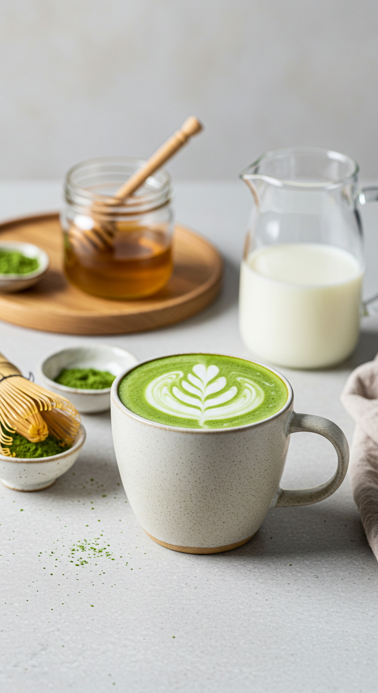 Creamy Matcha Green Tea Latte