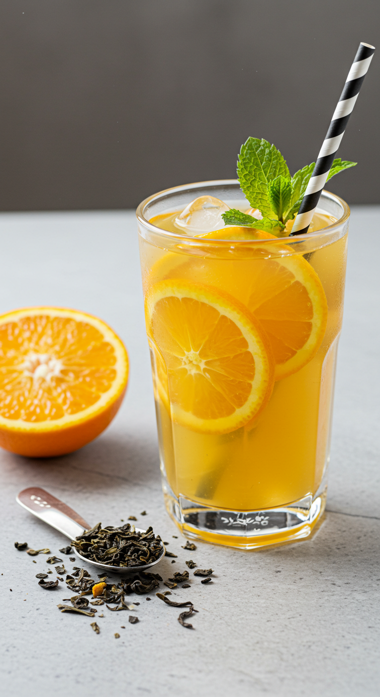 Iced Orange Green Tea