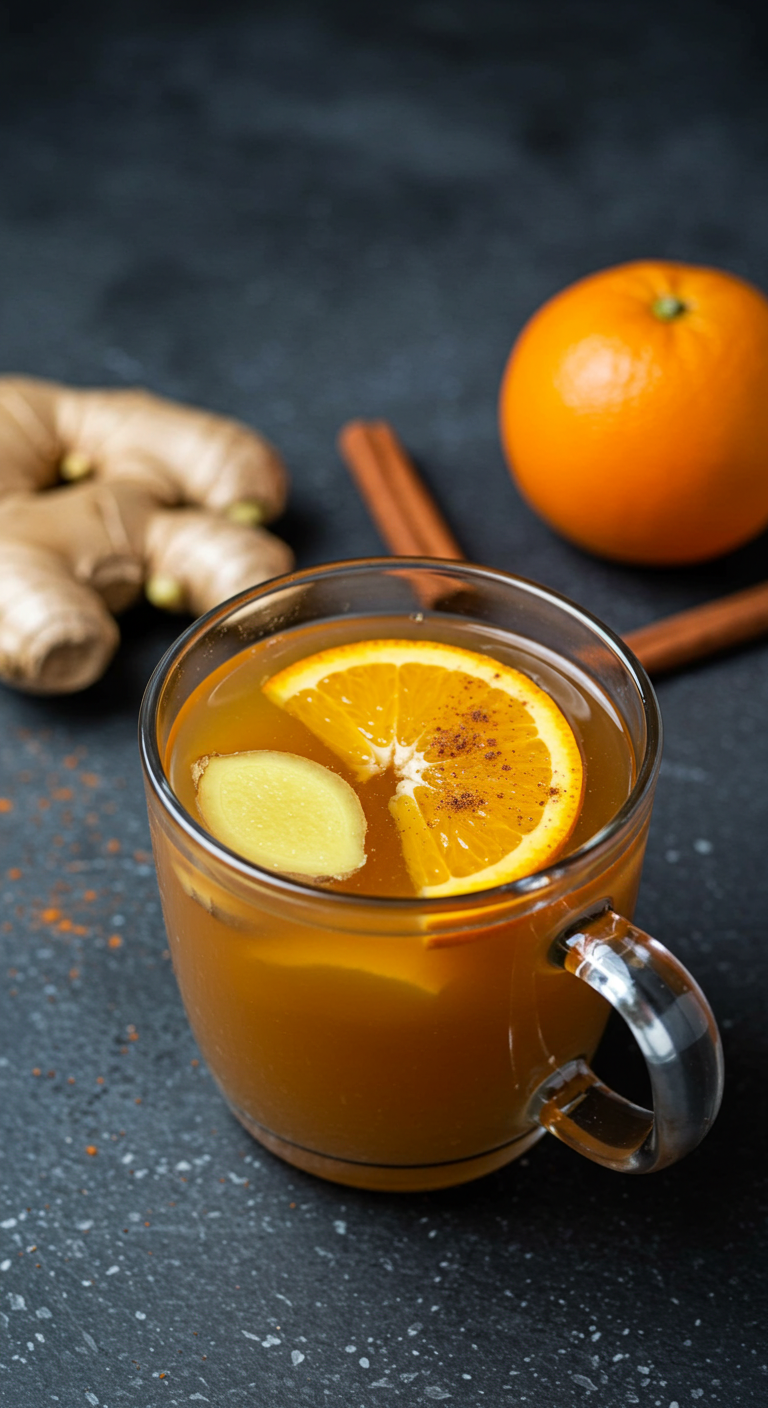 Orange Ginger Honey Tea