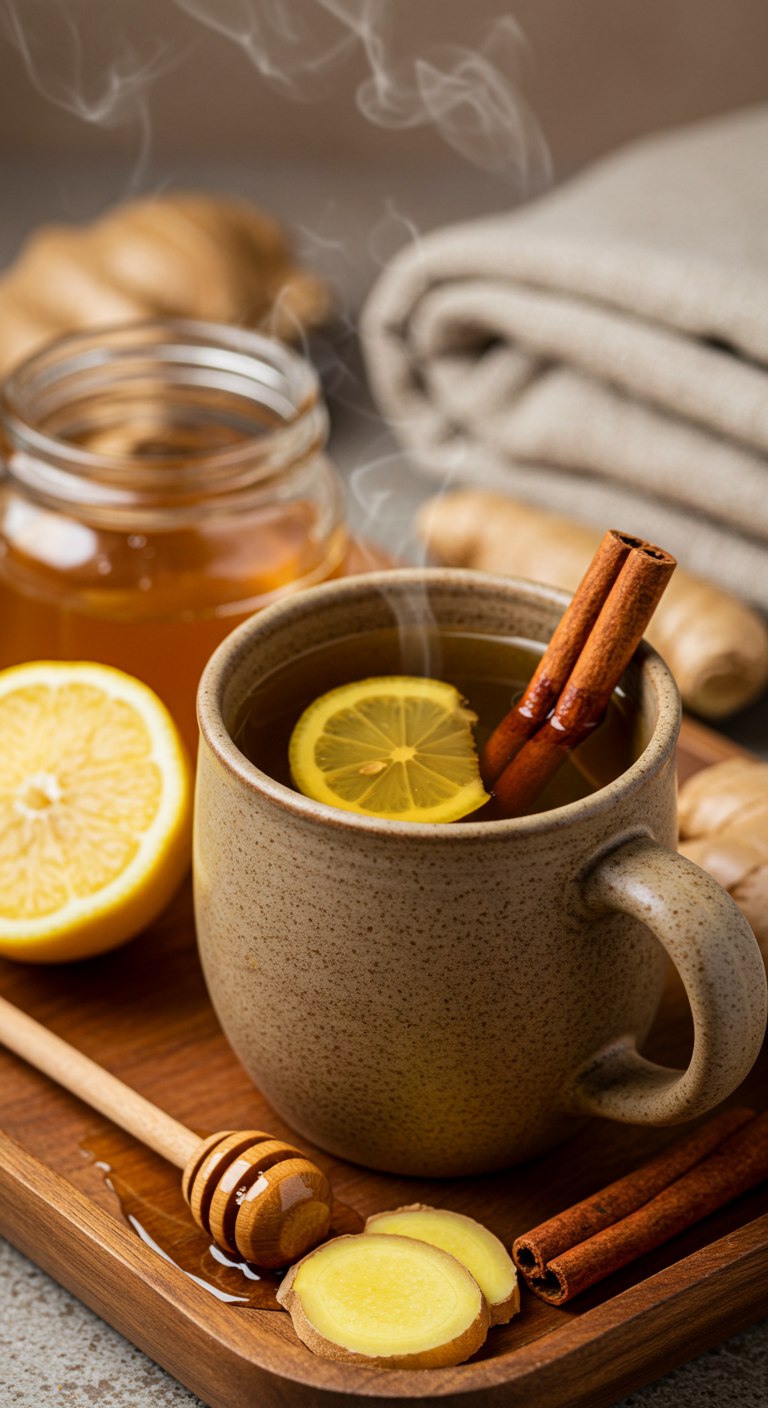 Warming Cinnamon Ginger Bedtime Brew